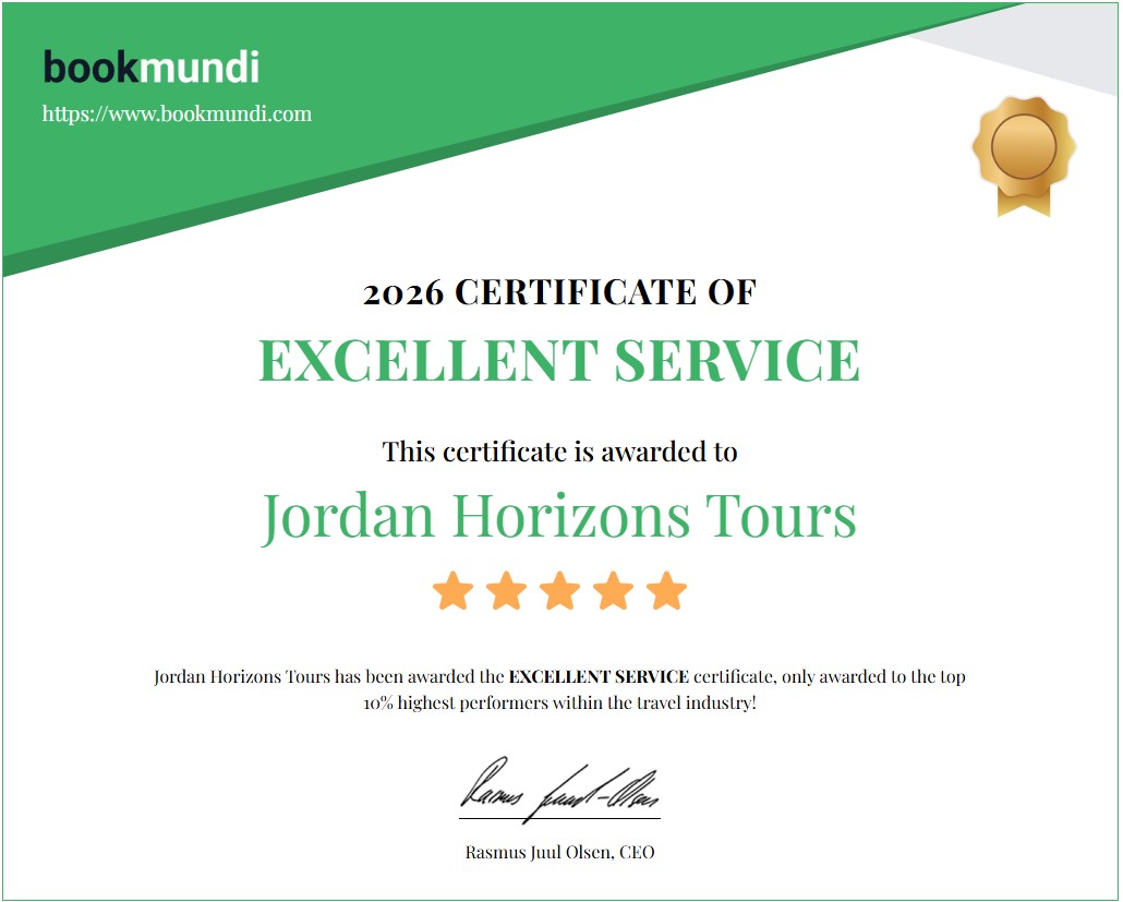Bookmundi Certificate of Excellent Service